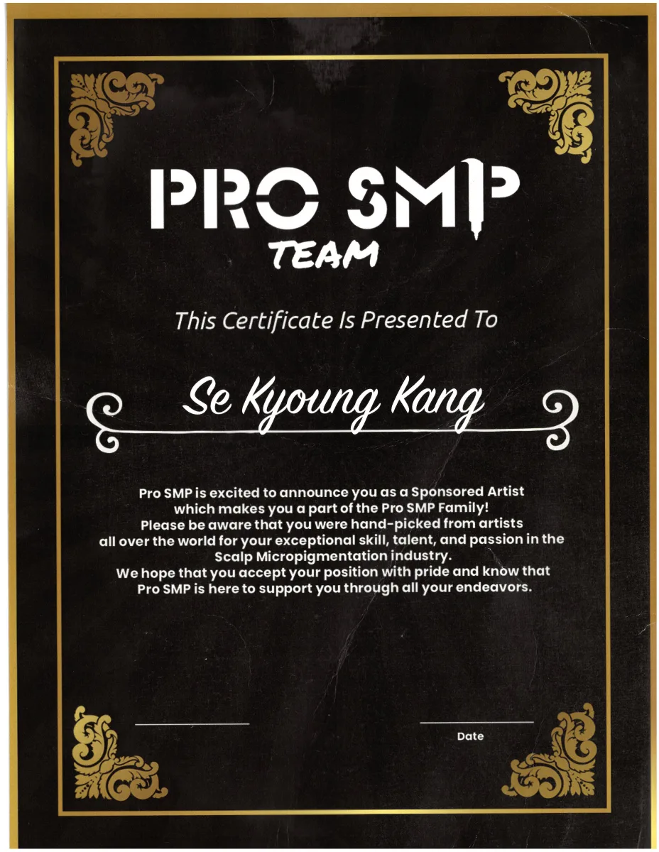 PRO SMP TEAM 스폰서 아티스트
PRO SMP는 미국 SMP 업계에서 활동하는 교육팀으로 스칼프강은 PRO SMP TEAM의 Sponsored Artist (후원/소속 아티스트)로 선정 되었습니다.