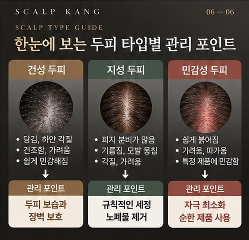 환절기 두피 관리 건성 지성 민감성 두피 타입별 관리 포인트
